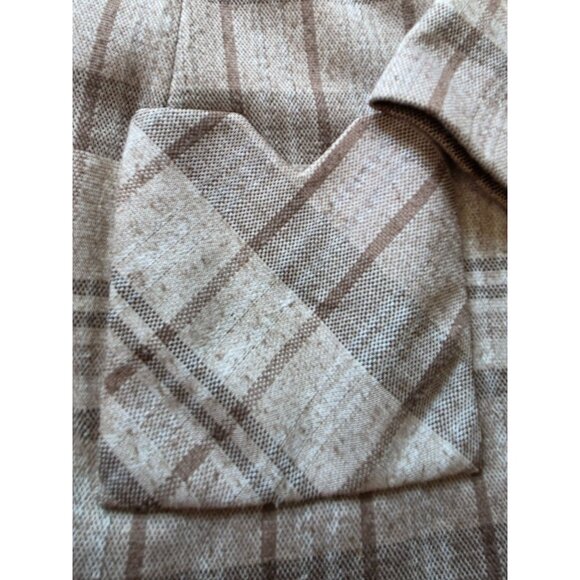 Glen Echo Sportswear Plaid Wool Womens Blazer & Wide-Leg Pants Set Size 8 - Picture 12 of 15